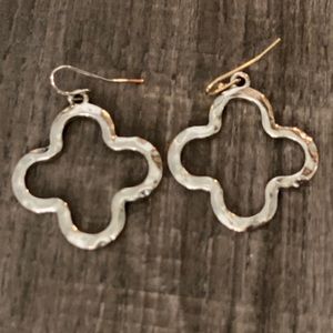 Quatrefoil earrings.